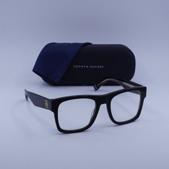 Tommy Hilfiger TH 2118/S 0807 K1 Square Sunglasses – Black/Gold Mirror main image 8